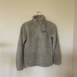 Patagonia womens Tan Zip-Up Sweater